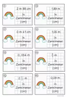 Vorschau - Arbeitsblätter - Umrechnen von Längeneinheiten im ZR 1000 Rechenkärtchen - Seite 3