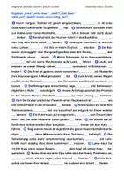 Vorschau - Arbeitsblätter - Arbeitsblatt: Satzgefüge mit „ohne (dass)“, „statt (dass)“ sowie „um“ und „damit“ (Konnektoren und „zu“ in die Lücken einsetzen) (inkl. Online-Übung) - Deckblatt