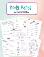 Vorschau - Stundenentwürfe - Body Parts Arbeitsblätter - Worksheets - Englisch - Deckblatt
