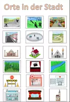 Aperçu - Cliparts/Visuels - Symboles pour le cahier de vocabulaire "Orte in der Stadt" Allemand - Page 3