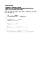 Vorschau - Arbeitsblätter - Französisch A1: Wortschatz / Minidialoge mit Lücken "Au marché" - mit Lösung - Deckblatt