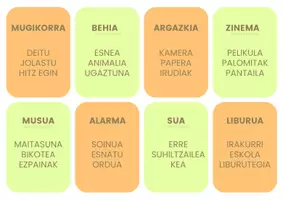 Vista previa - Juegos / Gamificación - Hitz Debekatuaren Jolasa Euskeraz (hiztegia) - página 1