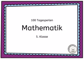 Vorschau - Poster - Mathematik: 100 Aufgabenplakate für jeden Tag - 5. Kl. D/A - Deckblatt