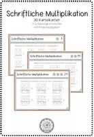 Vorschau - Arbeitsblätter - Kartei: schriftliche Multiplikation im ZR 1000 (einstellig): Ö und D - Seite 1