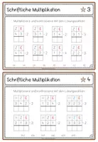 Vorschau - Arbeitsblätter - Kartei: schriftliche Multiplikation im ZR 1000 (einstellig): Ö und D - Seite 3