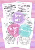 Vorschau - Mal- und Bastelvorlagen - Yoga ABC - Mudra - Bedeutung, Anleitung & Mandalas - Deckblatt
