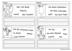 Vorschau - Arbeitsblätter - Sommer Schüttelsätze - Seite 2