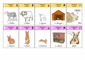 Aperçu - Jeux - Cartes familles animaux - Page 3