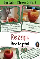 Vorschau - Bildkarten - Rezeptanleitung - Bratapfel - Deckblatt