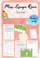 Vorschau - Arbeitsblätter - Mini-Escape Room: Sommer (Kl. 2) - Deckblatt