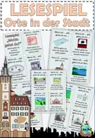 Aperçu - Jeux - Jeu de lecture "Wohin gehst du, wenn ...?" Orte in der Stadt Allemand - Page 1