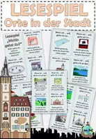 Aperçu - Jeux - Jeu de lecture "Wohin gehst du, wenn ...?" Orte in der Stadt Allemand - Page de couverture