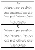 Vorschau - Arbeitsblätter - Lese-Flitzer | Buchstabe G/g | Lesetempo-Training | Druckschrift - Seite 2