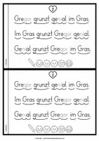 Vorschau - Arbeitsblätter - Lese-Flitzer | Buchstabe G/g | Lesetempo-Training | Druckschrift - Seite 3