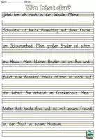 Aperçu - Feuilles d'exercices - Exercice de calligraphie "Wo bist du?" Orte in der Stadt - Allemand - Page de couverture