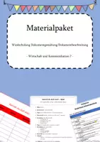 Vorschau - Stundenentwürfe - Wiederholung Dokumentgestaltung - Wirtschaft 7 - Deckblatt