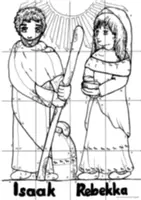 Vorschau - Mal- und Bastelvorlagen - Abraham, Isaak, Jakob und Moses - Malen nach Zahlen und mehr - Seite 2