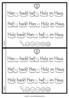 Vorschau - Arbeitsblätter - Lese-Flitzer | Buchstabe H/h | Lesetempo-Training | Druckschrift - Seite 3