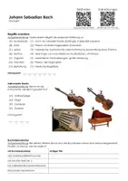 Vorschau - Arbeitsblätter - Johann Sebastian Bach Infotext und Übungen - Seite 1