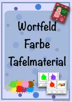 Vorschau - Präsentationen/Tafelbilder - Wortfeld Farbe-Tafelmaterial - Deckblatt