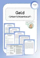 Vorschau - Stundenentwürfe - Geld Unterrichtsentwurf NRW (Klasse 1/2) - Deckblatt
