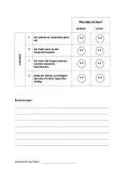 Vorschau - Arbeitsblätter - Selbstevaluation Deutsch Klasse 3/4 - Seite 1