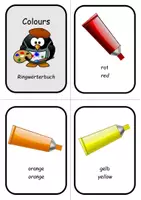 Vorschau - Fördermaterial/Inklusion - Ringwörterbuch Englisch colours (Wort/Bild) - Seite 1