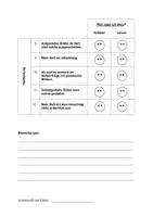 Vorschau - Arbeitsblätter - Selbstevaluation Heftführung Klasse 3/4 - Seite 1
