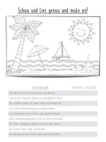 Vorschau - Arbeitsblätter - Leseblatt und -übung Sommer - Seite 3