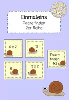 Vorschau - Spiele - Einmaleins Paare finden 2er Reihe - Deckblatt