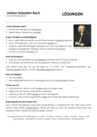 Vorschau - Arbeitsblätter - Johann Sebastian Bach kurz zusammengefast - Seite 1
