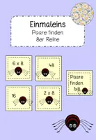 Vorschau - Spiele - Einmaleins 8er Reihe Paare finden - Deckblatt