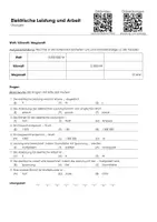 Vorschau - Arbeitsblätter - Elektrische Leistung und Arbeit - Infotext und Übungen - Seite 1