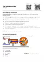 Vorschau - Arbeitsblätter - Die Dampfmaschine - Infotext und Übungen - Seite 1