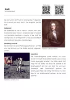 Vorschau - Arbeitsblätter - Kraft - Infotext und Übungen - Deckblatt