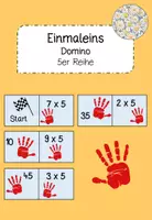 Vorschau - Spiele - 1x1 5er Reihe Domino - Deckblatt