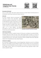 Vorschau - Arbeitsblätter - Entstehung und Aufgaben der Chemie - Infotext und Übungen - Deckblatt