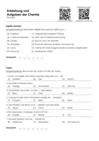 Vorschau - Arbeitsblätter - Entstehung und Aufgaben der Chemie - Infotext und Übungen - Seite 1
