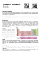 Vorschau - Arbeitsblätter - Stoffgemische, Reinstoffe und Elemente - Infotext und Übungen - Deckblatt