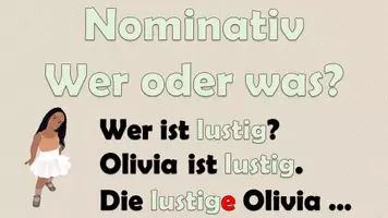 Aperçu - Matériel interactif - présentation explicative animée "Adjektivendungen im Nominativ" Allemand - Page 2