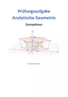 Vorschau - Klassenarbeiten - Prüfungsaufgabe Analytische Geometrie - Europahaus - Deckblatt