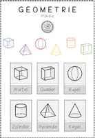 Vorschau - Poster - Plakate Geometrische Körper - Deckblatt