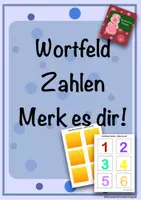 Vorschau - Spiele - Wortfeld Zahlen - Merk es dir - Deckblatt