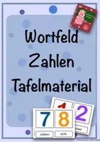 Vorschau - Fördermaterial/Inklusion - Wortfeld Zahlen-Tafelmaterial - Deckblatt