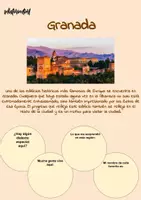 Vista previa - Hojas de trabajo - Granada - Hoja de trabajo en español - Portada