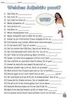 Vorschau - Arbeitsblätter - Welches Adjektiv passt? DaZ / Deutsch - Deckblatt