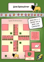 Vorschau - Stationenlernen - Spiel Reimwörter - Deckblatt