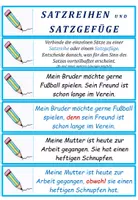 Vorschau - Aufgabenkarten - Deutsch: Satzreihe und Satzgefüge - Übungskarten - Seite 1