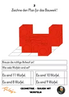 Vorschau - Stationenlernen - Geometrie - Bauen mit Würfeln & Würfelraster (IKM bzw. Bildungsstandards) - Seite 2
