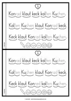 Vorschau - Arbeitsblätter - Lese-Flitzer | Buchstabe K/k | Lesetempo-Training | Druckschrift - Seite 2